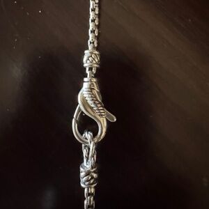 JAI John Hardy 36” box chain Silver Chain Necklace NEW